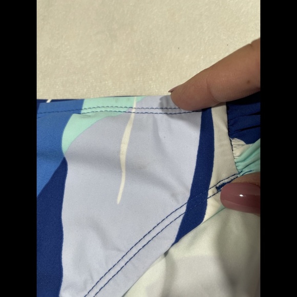 NEW $61 La Blanca‎ Palm Reader Shirred Hipster Bikini Bottoms [SZ 4 US ] - Picture 8 of 12